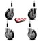 Service Caster 5'' Black Poly Wheel Swivel 7/8'' Expanding Stem Caster Set 2 Brakes, 4PK SCC-EX20S514-PPUB-BLK-2-TLB-2-78 - alternate 5